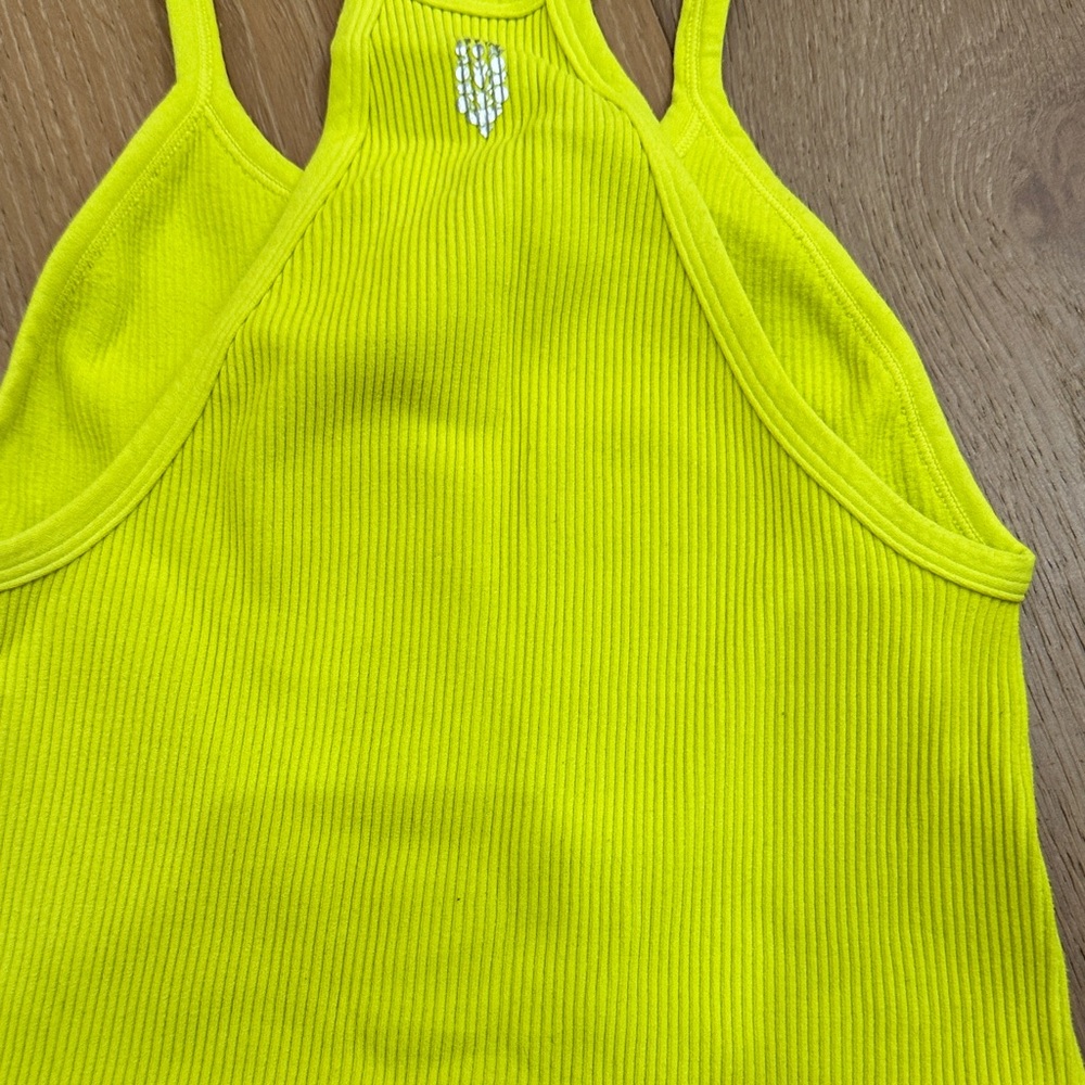 Free People Lemon Ribbed Tank - Picture 4 of 5
